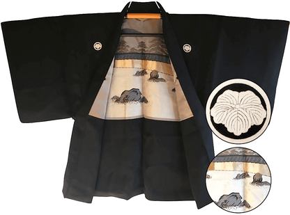 Antique Men’s Haori Jacket - Zen Garden of Ryoanji Temple, Kyoto (Deluxe Edition)