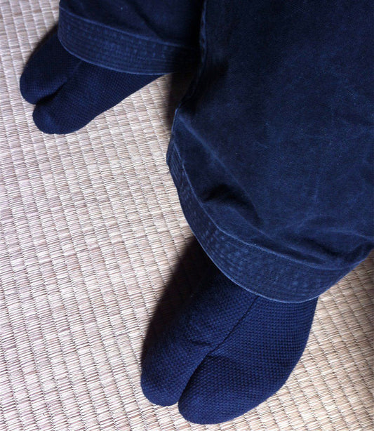 Black Cotton Sashiko Ninja Tabi Size 22.5cm Made in Japan