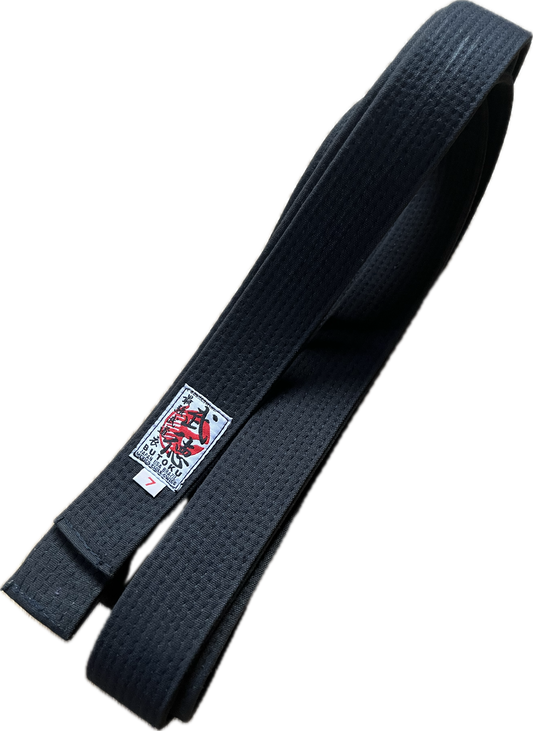 Butoku Master Quality Black Belt Size 7 for Ninjutsu/Karate/Judo